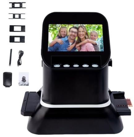 Medium Format 120 Film and Slide Scanner with 4.3 LCD | Convenient HDMI Output Lets You View Your Cherished Family Memories Instantly on a Big Screen Display or Television