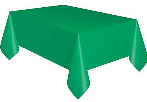 Unique Party 5091 - Nappe en Plastique Vert Émeraude 2,74 m x 1,37 m