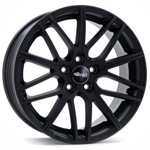 Brock B34 schwarz-matt lackiert 7,5x17 ET45 5.00x108.00 Hub Hole 72.60 mm - Alu felgen
