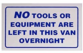 Castle NO Tools OR Equip in This Van Sticker Accessories Styling Graphics Pinstripes V403