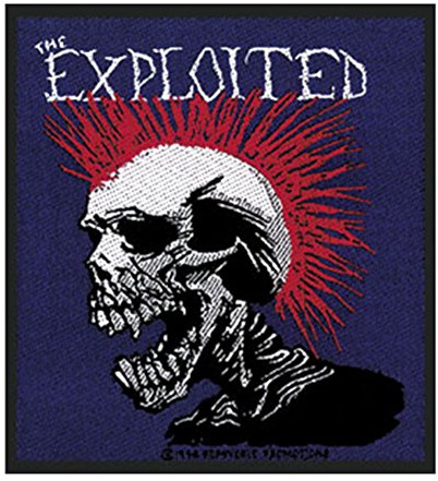 Exploited - Mohican Multicoloured Patch 9.5cm x 10cm approx