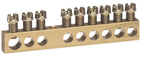 Bornier de répartition nu à visser - 1 connexion 6mm²à 25mm² - L.73mm