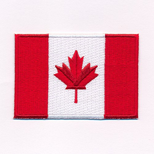 hegibaer 40 x 25 mm Kanada Flagge Canada Flag Ottawa Patch Aufnäher Aufbügler 0636 A