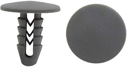 sourcing map 50stk. Auto Tür Plastik Nieten Befestiger Trim Panel Clips Grau 8mm Loch