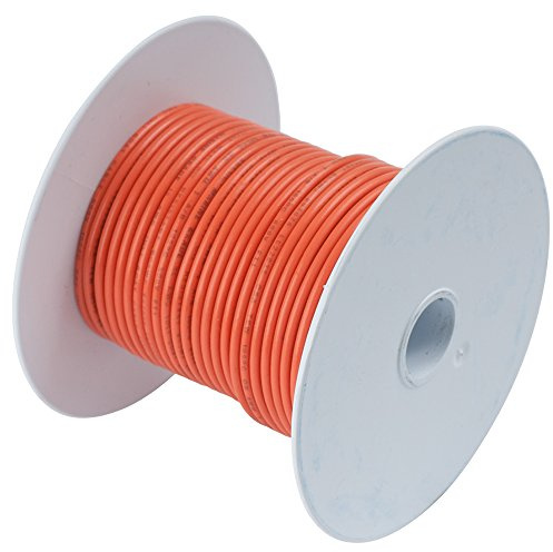 Ancor 184503 Marine Grade Electrical Primary Tinned Copper Boat Wiring (14-Gauge, Orange, 18-Feet)