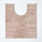 HOMESCAPES Badematte WC Vorleger Spa Supreme 50 x 55 cm aus 100% reiner Baumwolle beige