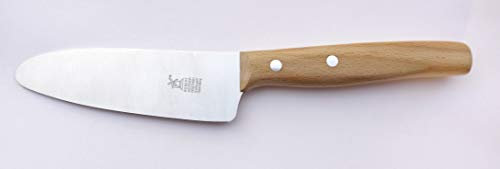Windmühlenmesser Koch-Lern-Messer Junger Koch, feingepliestet, Griff Rotbuche