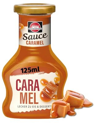 Schwartau Dessert Sauce Caramel, zum Verfeinern von Desserts und Eis, 125ml