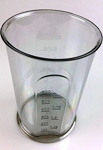 DUJULE Bicchiere dosatore da 600 ml. appositamente progettato per frullatore a immersione, miscelazione per alimenti, bevande, frullati, ecc