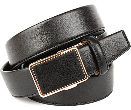 Anthoni Crown Herren 47T10 Gürtel, Schwarz (Schwarz 010), 85