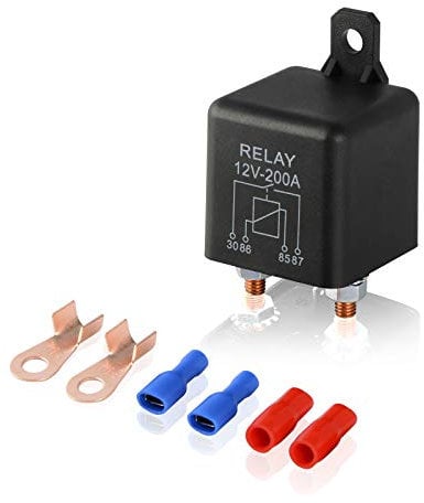 Ehdis Relais Batterie Trennrelais 12V 200A für Auto-LKW-Motor Automobil-Boots-Auto Starter Heavy Duty Split Lade ZL180 mit 2 Pin-Abdruck + 2 Terminal