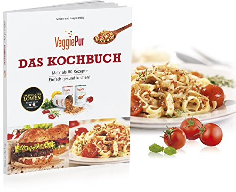 Veggie Pur 00101 Das Kochbuch, einfach gesund Kochen!, Rezeptbuch über 80 Rezeptideen, Papier, weiß, 20 x 17 x 1 cm