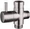CIENCIA 3 Wege Umschaltventil G 1/2 Messing Brause Dusche Umschaltventil/Dusche Adapter/Umstellventil, Gebürstetes Nickel DSF007NA