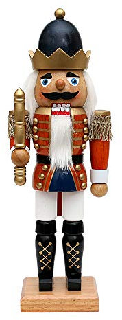 Dekohelden24 Bellissimo schiaccianoci re, Circa 30 cm, König