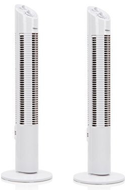 2er Set Turmventilator mit Timer Funktion, 3 Stufen, Oszillierend, 30 Watt, 2200 U/m