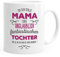 MoonWorks® Kaffee-Tasse Ich bin stolze Mama einer ungeheuer fantastischen Tochter Geschenk Spruch weiß unisize