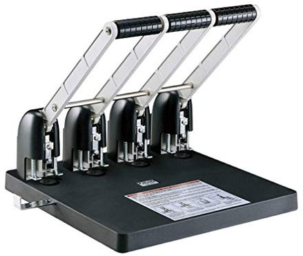 Hanchen - Perforadora manual de 4 agujeros (capacidad para 150 hojas) 4mm blade head