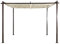 Jet-line | Pavillon Kairo Light | Pergola Überdachung | Sonnenschutz | Terrasse | Garten | anthrazit | Sonnenschutz | Sonnendach | UV Schutz | 3 x 3 m | Pergola