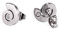 Klassische Magnet Pley Schnecke Ohrstecker oder Kette dezent mit Swarovski Kristall medizinischer Edelstahl allergiefrei Magnetschmuck 4you # 1247 (1247P)