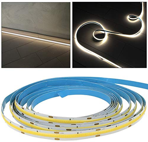 Striscia LED Professional Dimmer dimmable linear COB lama di luce continua 10 metri 24 Volts 150W 15000lm 15W/MT flex led strip illuminazione salone camera letto ambienti luce lineare (4000K)