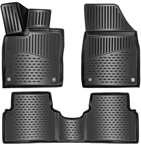 ELMASLINE 3D Gummimatten Set für VW ID.3 2020-2026 | Extra hoher Rand | Zubehör Fußmatten | ID3 ID 3