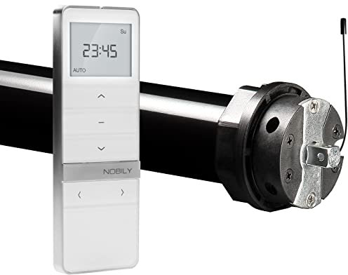 NOBILY Profi-Set PRE5 inkl. Funk-Timer Exquisit Handsender, Elektronischer Funk Rollladenmotor, 10Nm Maxi-Motor für SW60 Achtkantwelle