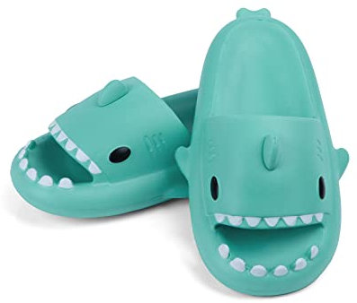SAGUARO Chaussons Enfant Maison, Claquettes Requin Fille Garçon Piscine Plage Confortable, Pantoufles Bain Douche Antidérapantes, Chaussures été de Requin