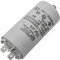 Lumonic condensador de arranque 416.10.24 A [incl. enchufe 6,3x0,8mm] | condensador de motor 18µF 425V 40x70mm I condensador en caja de plástico aisla