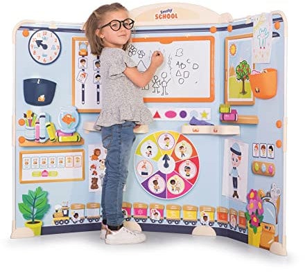 Smoby - Schule - Faltbare Schule für Kinder, Vorschul-Rollenspiel, große Klappbare-Kinderschule, für Kinder ab 3 Jahren
