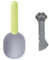 Lanyihome Multifuctional 2 in 1 Small Silicone Pet Food Can Spoon Mini Spatula + Plastic Pet Cat Food Scoop with Bag Sealing Clip Handle for Dogs/Cats/Birds