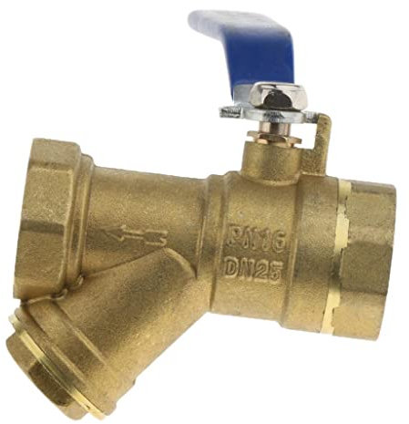 Jojomis 2.5 cm DN25 Kugelhahn Messing Innengewinde Absperrventil Länge: ca.88mm