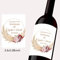 Autocollant d'emballage De Bouteille De Vin, étiquette Personnalisée avec Tout Texte, Décor Personnalisé pour Occasion, Baptême, Anniversaire, Baby Shower (G)