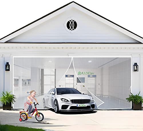 Wirksamer Insektenschutz, 300 x 210 cm Lamellenvorhang Fliegengitter, einfach und schnell zu montieren Kinderleichte Klebemontage ​Ohne Bohren - Weiß