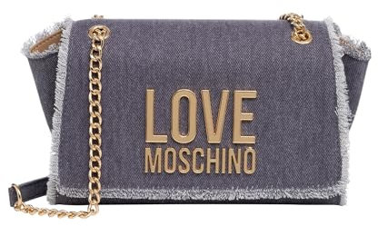 Love Moschino borsa a spalla donna denim scuro