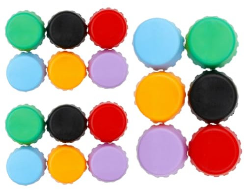 INGJIA Lot de 18 Bouchons de Bouteille Silicone de Couleur, Bouchon de Bouteille de bière réutilisable, Bouchons de Fermeture pour Les Bouteilles de bière, de jus de Fruits et de Verre