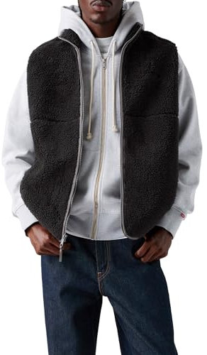 Levi's Herren Summit Sherpa Vest Weste, Jet Black, L