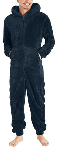 KONG JIMFAN Thermounterwäsche Herren Skiunterhose Herren Lang Winter Pullover Herren Glitzer Outfit Thermowäsche Sportshirt Herren Funktionskleidung Herren Fahrrad(2-Navy,L)