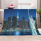 Kuscheldecke Flanell Mikrofaser 3D Kuscheldecke Extra Groß 150x200 cm New York Weiche Warme Flauschige Sofadecke Wohndecke Flanelldecke Tagesdecke Waschbar Blanket Freiheitsstatue