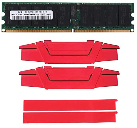 Wlauqueta DDR2 8 GB 667 MHz RECC RAM+Cooling Vest PC2 5300P 2RX4 REG ECC Server di memoria RAM per stazioni di