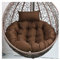 Yahbrra Kissen für Hängesessel Outdoor, Hängekorb Kissen, Ersatzpolster für Hängesessel, Sitzkissen Polster für Hängesessel (Color : Brown, Size : 105size (Diameter: 90cm))
