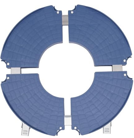 KumuJ Support pour plantes - Rond - 400 kg - Réglable de 40 à 58 cm - Soucoupe à roulettes - Soucoupe réglable individuellement - Soucoupe avec trou d'écoulement - Idéal pour l'extérieur