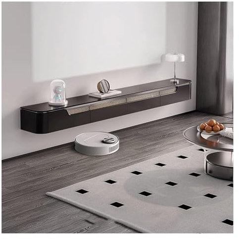 QIANMEI Wall Mounted TV Cabinet Slim Floating TV Stand With 2 Doors And 2 Drawers, 70.8'' Under TV Shelf Wall Mounted Floating TV Cabinet Shelf, Home Media Console Entertainment Shelf