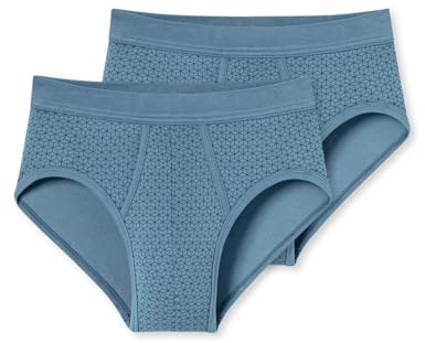 Schiesser Herren 2 Pack Sportslip mit Eingriff - Classic, atlantikblau_172691, 10