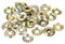 sourcing map 60Pcs Cup Washer Countersunk, Iron Yellow Countersunk Finish Washers for M5 Screws (M5 ID x 14mm OD x 2mm Thick)