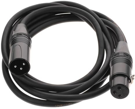 ULDIGI Xlr-audiokabel Mikrofonanschluss Versorgung Nützliches Audiokabel 1/4 Bis 1/4 Audiokabel Mikrofon-audioanschluss Mikrofonkabel Stereomikrofon Ev Lautsprecher Basskabel Kupfer Black
