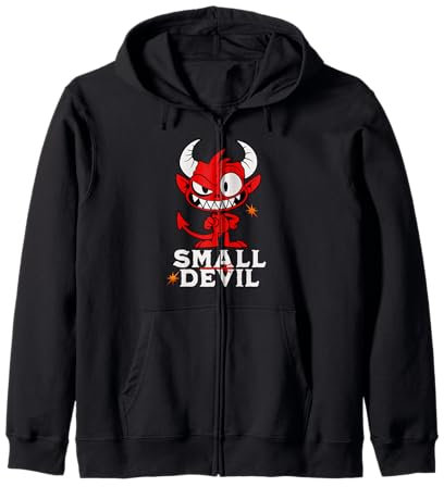 Piccolo Diavolo Demone Birichino Felpa con Cappuccio