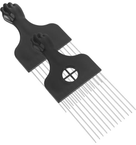 Healeved 2pezzi Pettine Per Inossidabile Pettini Per e Separare Ciocche Accessorio Per Acconciature Per Resistente Per