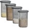 Vorratsdosen mit Deckel luftdicht diverse Sets Küchenorganizer Aufbewahrungsbox BPA frei stapelbare Vorratsbehälter für sämtliche Lebensmittel wie Zucker Mehl und Müsli (4x 1200ml & 1x HLKauf-Block)