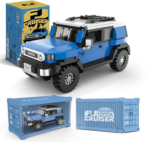 Toyota FJ40 Cruiser Auto Bausatz mit Anzeigebox, Offizielles Lizenzprodukt von Toyota,Kompatibel mit Speed Champions Technik, Bauspielzeug für Erwachsene und Kinder im Alter von 8-16 Jahren(622 Teile)