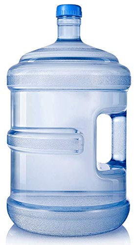 Pure Water Seau en plastique 3 L/5 L/7,5 L/11,3 L/15 L/18,9 L – Bouteille d'eau minérale portable pour les excursions en voiture, avec poignée et fontaine